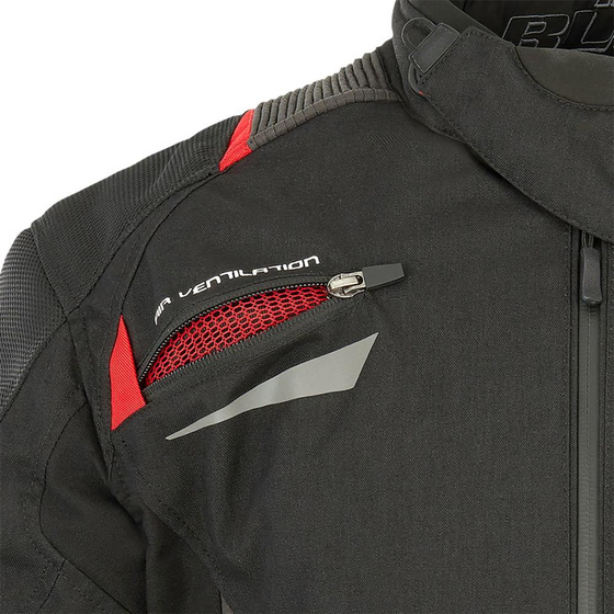 Kurtka motocyklowa BUSE Rico czarno-czerwona XL