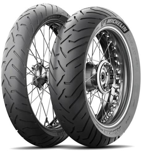 MICHELIN KOMPLET OPON (CAI659259/24) 90/90-21 M/C 54V ANAKEE ROAD TL/TT PRZÓD DOT 2024 + (CAI064845/23) 150/70R18 M/C 70V ANAKEE ROAD TL/TT TYŁ DOT 2023 + SET LATARKA + SCYZORYK