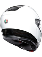 Motorcycle Helmet AGV SPORTMODULAR E05 SOLID PLK BLACK WHITE