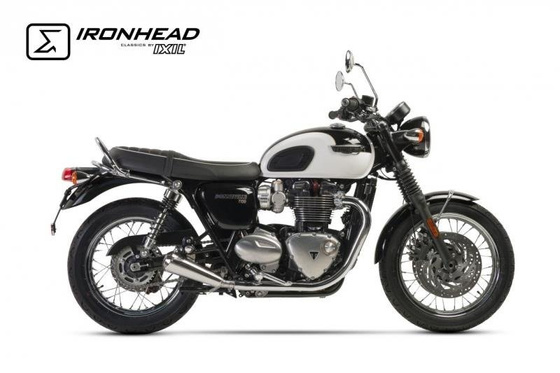 Silencer / Exhaust IRONHEAD TRIUMPH BONNEVILLE / T120 (16) typ OVC11SS (prawa strona) stalowy