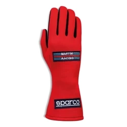 Sparco Martini Land Classic Race Kart Gloves (FIA & SFI) red