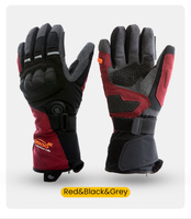 LOBOO Podgrzewane rękawice motocyklowe Czerwone (01.2.09055.001.01)