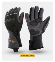 LOBOO Podgrzewane rękawice motocyklowe Szare (01.2.09049.001.01)