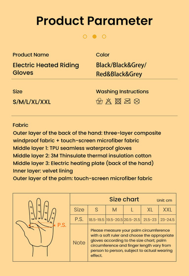 LOBOO Podgrzewane rękawice motocyklowe Czarne (01.2.09059.001.01)
