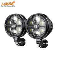 LOBOO L18S światło drogowe i mijania pomocnicze (czarne) (10.1.01018.001.01)