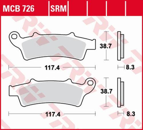 TRW LUCAS ZF KLOCKI HAMULCOWE KH324 SINTER APRILIA ATLANTIC 125 '03-, SCARABEO 125 '04-'10, ATLANTIC 200 '02-'05, SCARABEO 200 '07-'12, KYMCO PEOPLE 125 '10-, PEUGEOT LOOXOR 125/150 '02-'06 PRZÓD