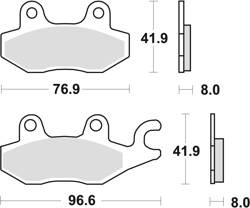 TRW LUCAS BRAKE PADS KH165 ORGANIC HONDA NSR 50 93-96 CB 125F 14-16