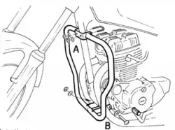 Honda CM 125 (1982-1986) engine guard