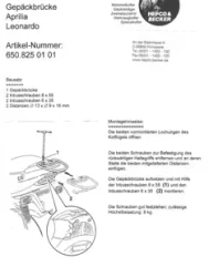 Aprilia Leonardo 125/150 (1996-1998) topcase carrier
