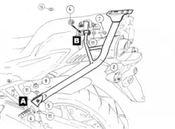 Yamaha FZ 6/Fazer (2004-2006) Alurack stelaż