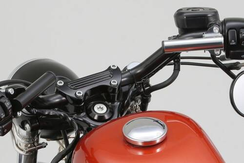 91701 MOUNT BAR 100MM Ø22.2MM BLACK MASTER CYLINDER CLAMP "FLAT" TYPE HARLEY DAVIDSON