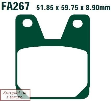 Brake pads EBC FA267 (set on 1 disk)