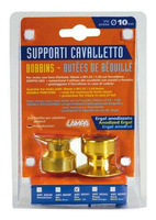 90341 Bobbins kit for forked stands - 10 mm – Gold