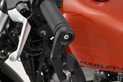 80996 D-MIRROR bar end mirror adapter universal 1" 25.4mm black