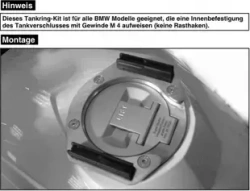 BMW R 1200 GS Adventure (2006-2013) Tank ring Lock it