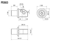 Zestaw montażowy do podnóżków (∅ 18 mm)