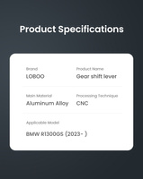 LOBOO Dźwignia zmiany biegów BMW R1300GS (2023-) (10.3.30131.001.11)