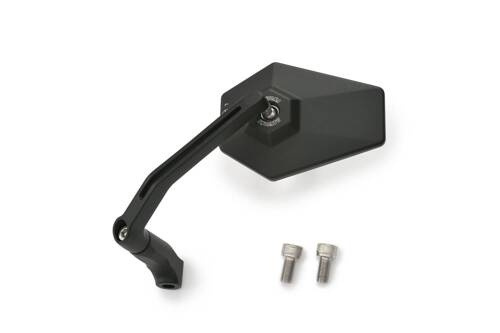 D-MIRROR-4 HEXAGON/ROD ALUMINUM BLACK 1PC E-MARKED