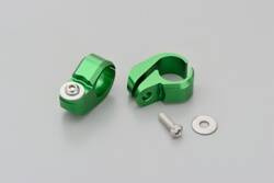 CLAMP SET(2PCS) FOR HANDLEBAR BRACE BAR, 22.2MM, GREEN