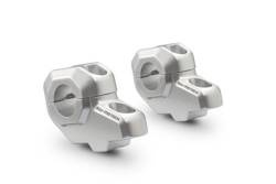 ZESTAW PODWYŻSZAJĄCY KIEROWNICĘ 22MM, PODWYŻSZENIE 30MM, PRZESUNIĘCIE 21MM, SILVER, SW-MOTECH