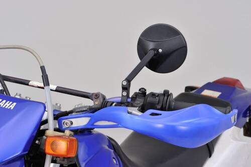 80917 "D-MIRROR-18" ABS NYLON HANDLE BAR CLAMP MIRROR BLACK