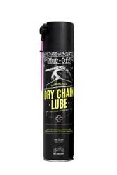 Muc-Off 649 - Smar do łańcucha do użytku drogowego i offroadowego w suchych warunkach, baza teflonowa - 400ml - Dry Weather Chain Lube