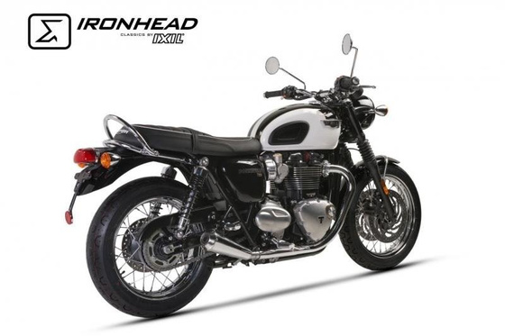 Silencer / Exhaust IRONHEAD TRIUMPH BONNEVILLE / T120 (16) typ OVC11SS (lewa strona) stalowy