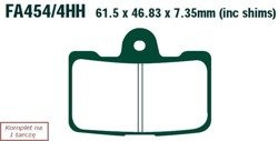 Brake pads EBC FA454/4HH wzmacniane (set on 1 disk)