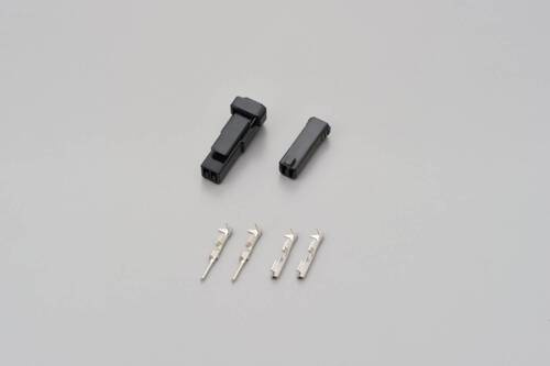 connector set, 2P, black, for SUZUKI indicator, male and female