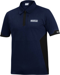 Mens Polo Shirt Sparco navy