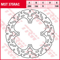 TRW LUCAS REAR BRAKE DISC KAWASAKI Z 750 11-14, Z 800 / E VERSION 13-16, Z 1000 / SX 07-17