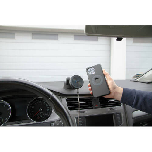 91806 Mag Wireless Orbit, Magnetic phone holder with wireless charge and adhesive suction cup