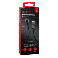 38839 Cable 90° Usb > Lightning - 200 cm – Black