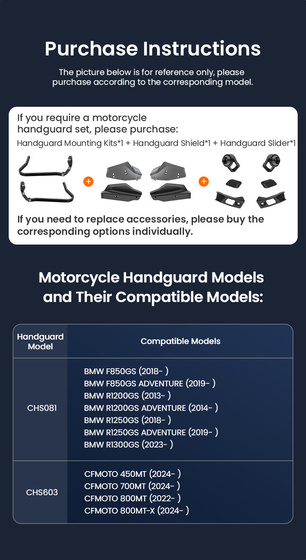 LOBOO Osłony dłoni BMW 850/1200/1250/GS/ADV 1300GS