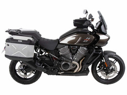 Side carrier cutout stainless steel incl Xplorer silver sideboxes for Harley Davidson Pan America (2021-)