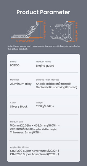LOBOO Osłona silnika do KTM 1290 Super Adventure S/R (2022-)