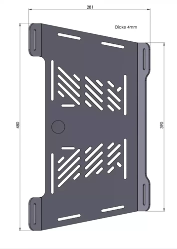 Honda XL 600 V Transalp (1987-2000) rear rack enlargement