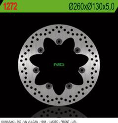 NG TARCZA HAMULCOWA PRZÓD KAWASAKI VN750 VULCAN (260X130X5MM) 7 OTWORÓW ŚR.10,5