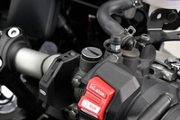 80943 Mirror hole plug bolt CNC gun metal anodized f. M10 x P1.25 left hand side