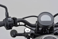 Uniwersalny czarny uchwyt do kierownicy ø22.2 / 100mm "FLAT" rozstaw 33-37mm