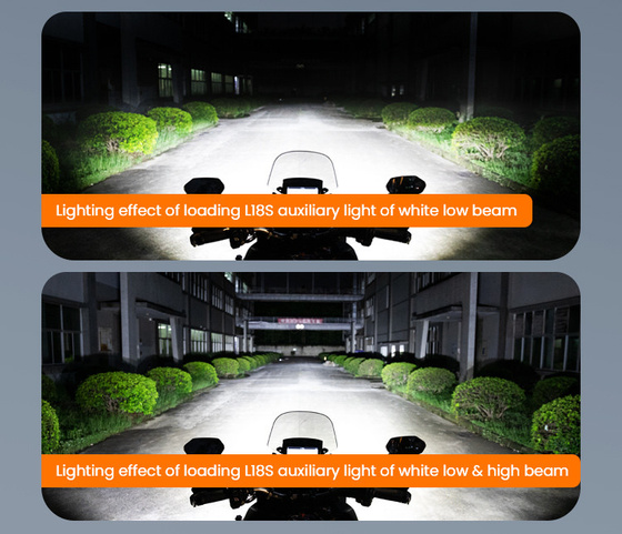 LOBOO L18S światło drogowe i mijania pomocnicze (czarne) (10.1.01018.001.01)