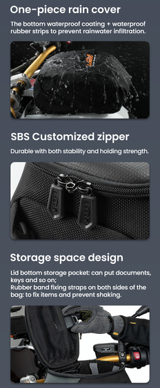 LOBOO Tank bag 4,5-6,5L