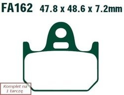 Brake pads EBC FA162 (set on 1 disk)