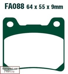 Brake pads EBC FA088HH wzmacniane (set on 1 disk)