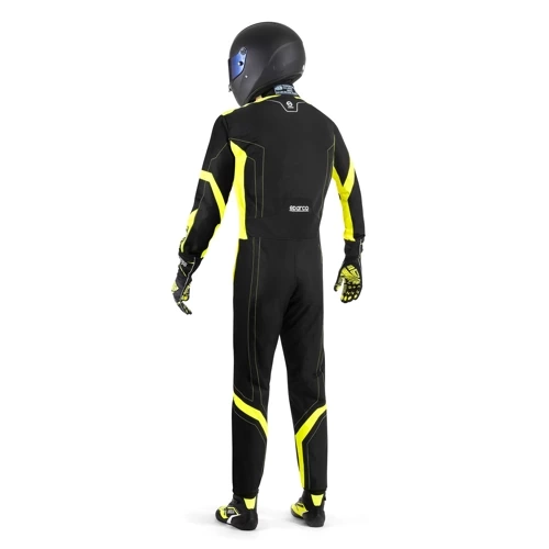 Sparco Thunder Advanced Kart Karting Auto Racing Suit black yellow