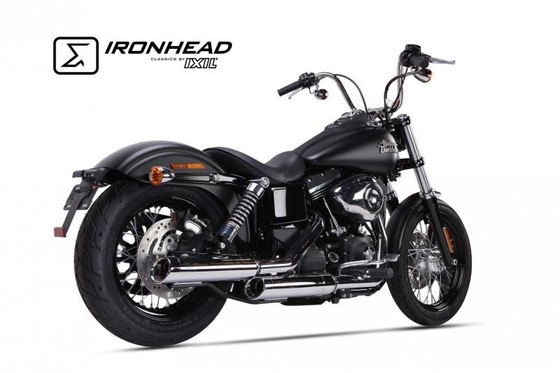 Tłumik IRONHEAD HARLEY DAVIDSON DYNA STREET BOB (06-16) typ HC1-3C (góry lub dolny wydech) chrom