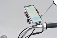 78031 MOUNT BAR 100MM Ø22.2MM BLACK MIRROR CLAMP MOUNT TYPE