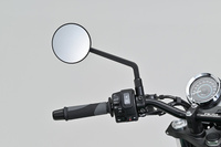 80998 D-MIRROR-21 Aluminum flat mirror round left black