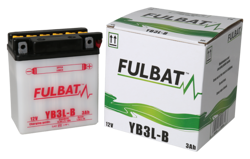 Akumulator FULBAT YB3L-B (suchy, obsługowy, kwas w zestawie)