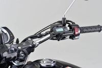 92801 MOUNT BAR 100MM Ø22.2MM BLACK MASTER CYLINDER CLAMP "FLAT" TYPE